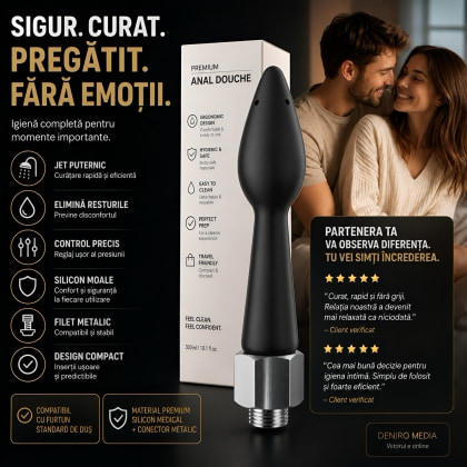 Cap Irigator Duș Anal Rear Splash Negru
