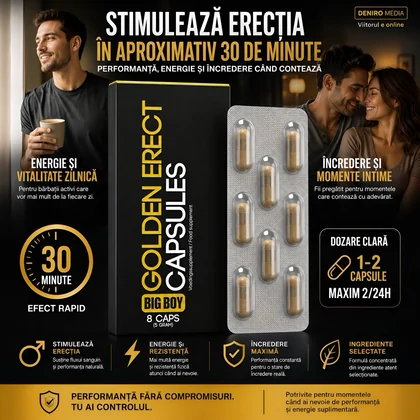 Capsule Erecție Gold Erect Big Boy 8buc