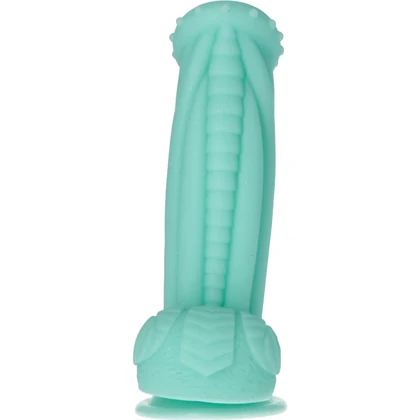 Captain Squirtino Dildo Monster Flexibil cu Ventuză Verde