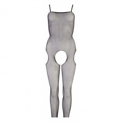 Catsuit No:Xqse Plasă Negru L-XL