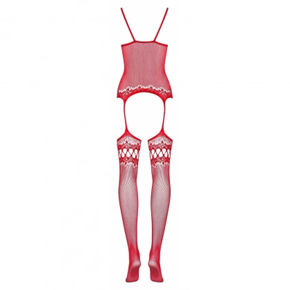 Catsuit Obsessive F214 Roșu S-L