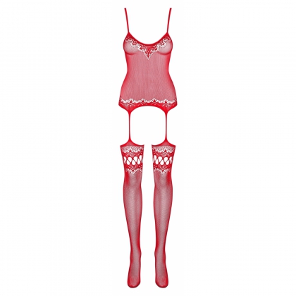 Catsuit Obsessive F214 Roșu S-L