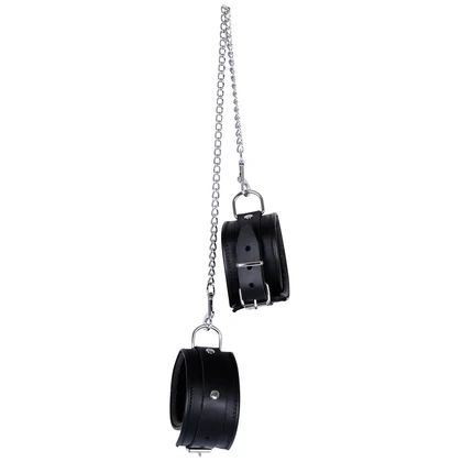 Cătușe Picioare Leather Cuffs Negru