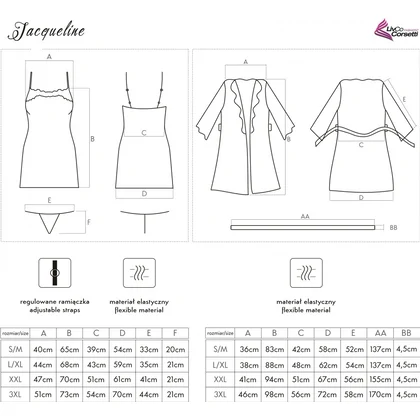 Chemise Cu Halat LivCo Jacqueline Negru L-XL