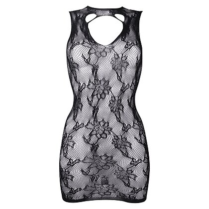Chemise Le Desir High Neck Lace Mini Dress Negru S-L