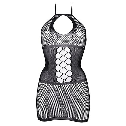 Chemise Le Desir Peek-A-Boo Fishnet Negru S-L