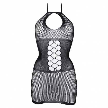 Chemise Le Desir Peek-A-Boo Fishnet Negru S-L