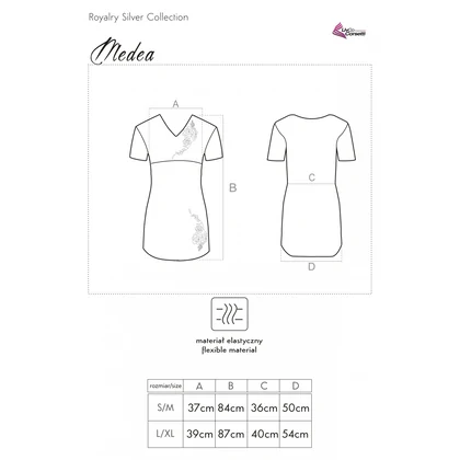 Chemise LivCo Medea Negru S-M