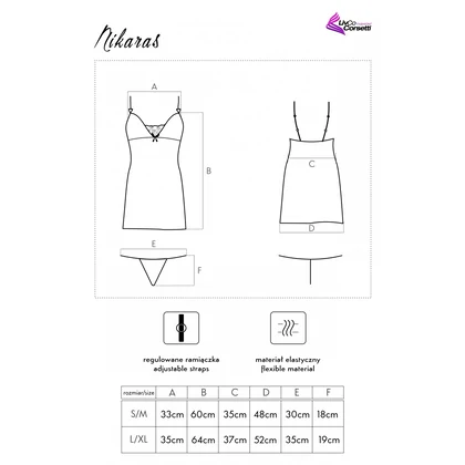Chemise LivCo Nikaras Negru S-M