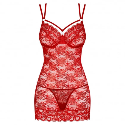 Chemise Obsessive 860-CHE Roșu L-XL