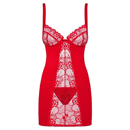 Chemise Obsessive Heartina Rosu 2XL