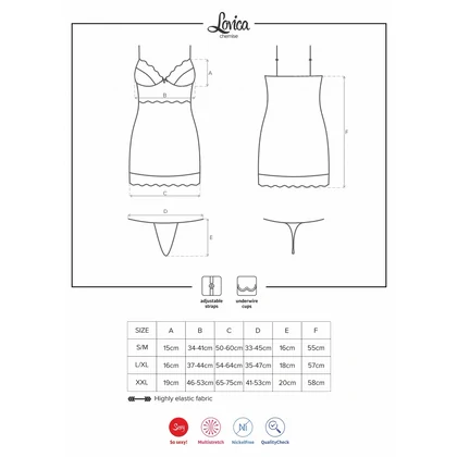 Chemise Obsessive Lovica Roșu S-M