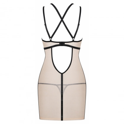 Chemise Obsessive Nudelia Noir Bej S-M
