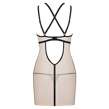 Chemise Obsessive Nudelia Noir Bej S-M