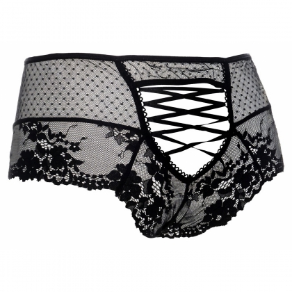 Chilot Amorable Open Back Negru S-L