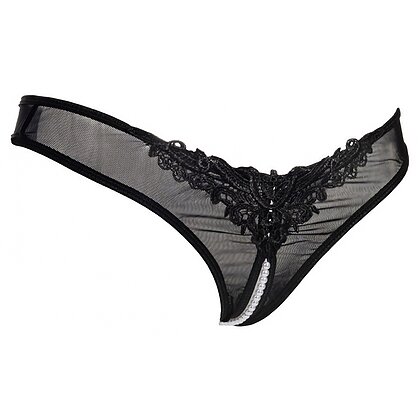 Chilot Amorable Open Pearls Negru S-L