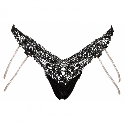 Chilot Cottelli Collection Pearls Negru S-M