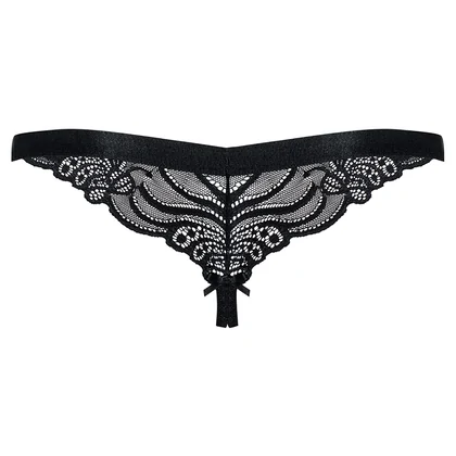 Chilot Decupat Obsessive 828-THC Negru L-XL