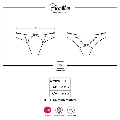 Chilot Decupat Obsessive Picantina Negru L-XL