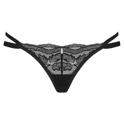 Chilot Tanga Obsessive Nutris Negru XS-S