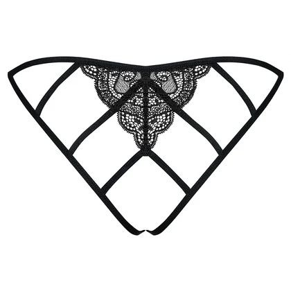Chiloței Decupați Obsessive Miamor Negru L-XL