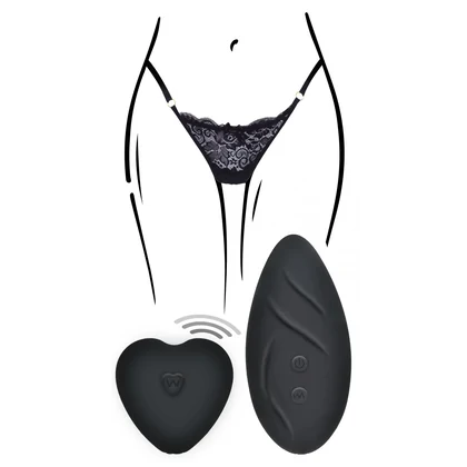 Chiloți Vibratori Angel Panty Vibe Negru