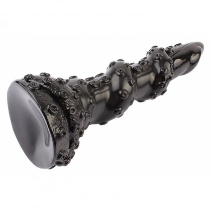 Chisa Octopus Bugbear 23.5 cm Dildo cu Texturi Monstruoase Negru