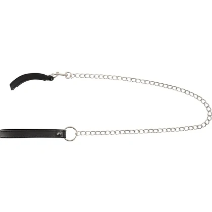 Clema Intimă cu Lesă Bad Kitty – Metalică 11 cm Negru