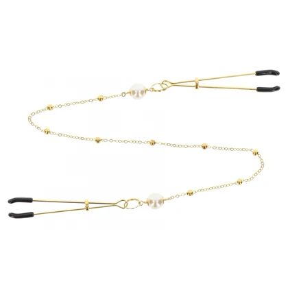 Cleme Pentru Sfârcuri Deluxe Chain Auriu