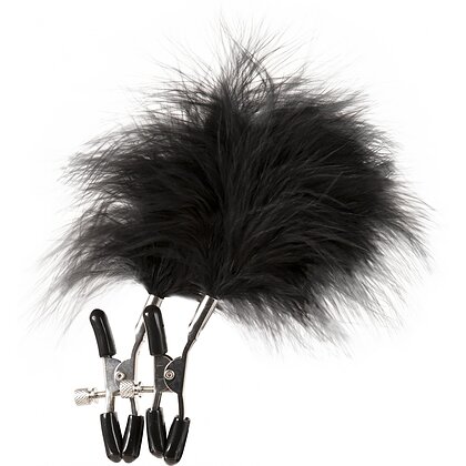 Cleme Sfarcuri Feathered Nipple Clamps Negru