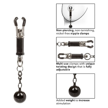 Cleme Sfârcuri Weighted Twist Argintiu