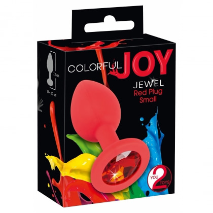 Colorful Joy Jewel Plug Roșu