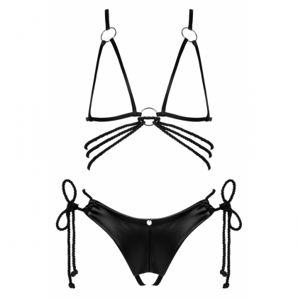 Set Obsessive Cordellis Cupless Negru S-L