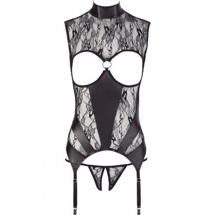 Corset Abierta Fina Leilani Negru M