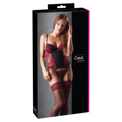 Corset Cottelli Collection Corsage Set Negru L