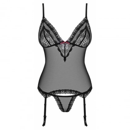 Corset Obsessive 820-COR Negru L-XL