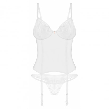 Corset Obsessive Alissium Alb XL-2XL