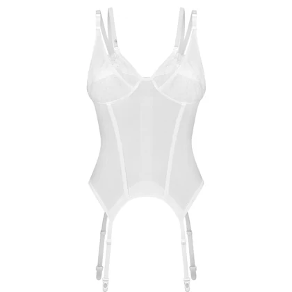 Corset Obsessive Arrowel Alb L-XL