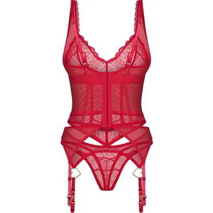 Corset Obsessive Cupide Desir Roșu L-XL