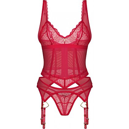 Corset Obsessive Cupide Desir Roșu S-M