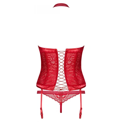 Corset Obsessive Flameria Roșu S-M