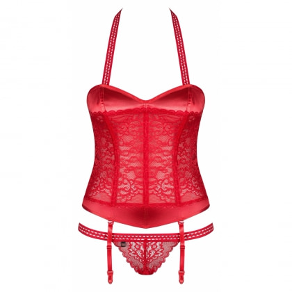 Corset Obsessive Flameria Roșu S-M