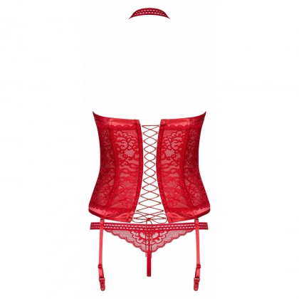 Corset Obsessive Flameria Roșu S-M