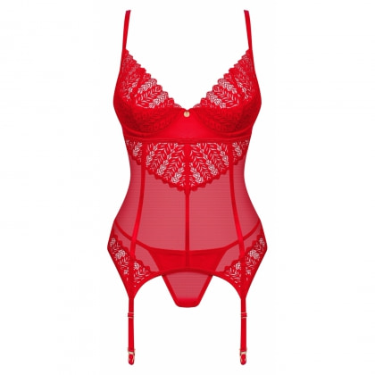 Corset Obsessive Ingridia Roșu XS-S