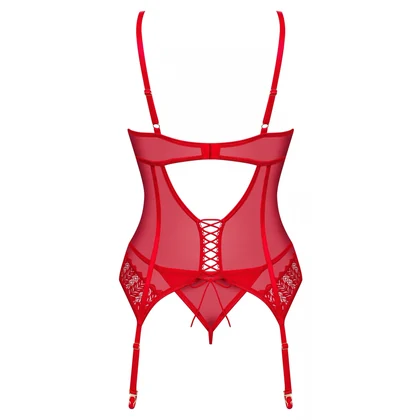 Corset Obsessive Ingridia Roșu XS-S