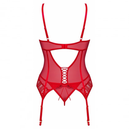 Corset Obsessive Ingridia Roșu XS-S