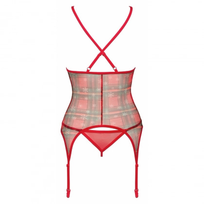 Corset Obsessive Jollymore Roșu XS-S