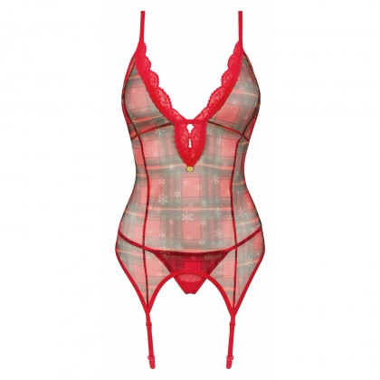 Corset Obsessive Jollymore Roșu XS-S