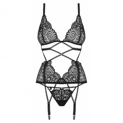 Corset Obsessive Mixty Negru L-XL