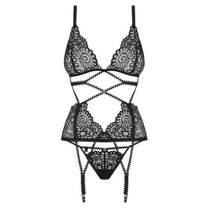 Corset Obsessive Mixty Negru L-XL